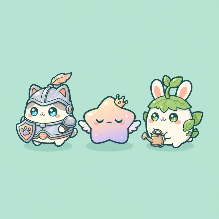 Chibi Mascot Trio