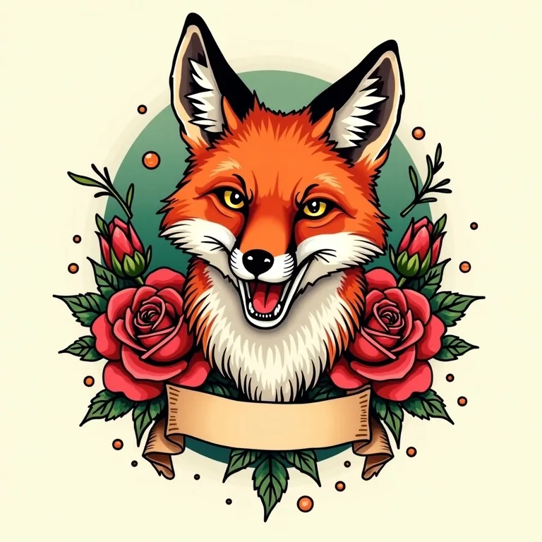 Neo-Traditional Fox