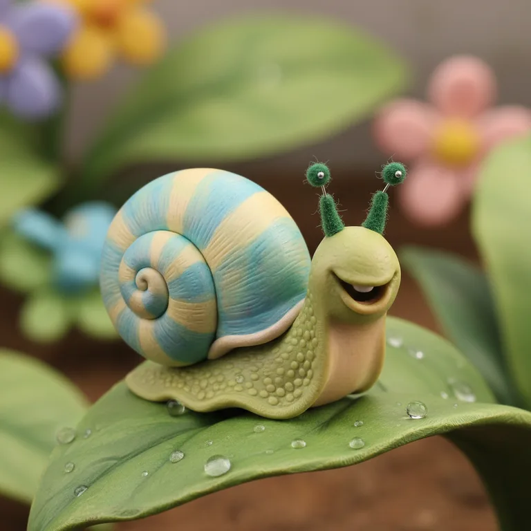 Claymation Garden Snail