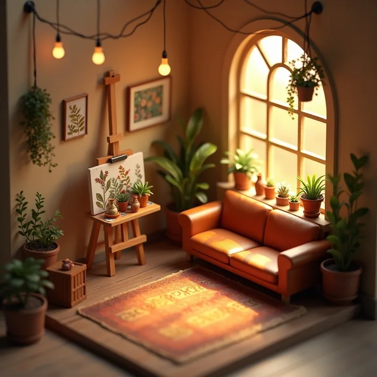 Isometric Cozy Studio